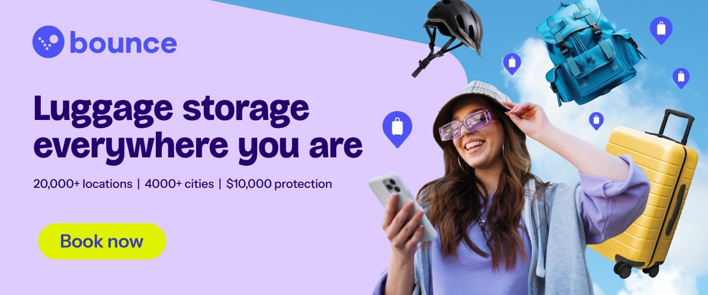 Luggage storage bags Buenos Aires city Bounce